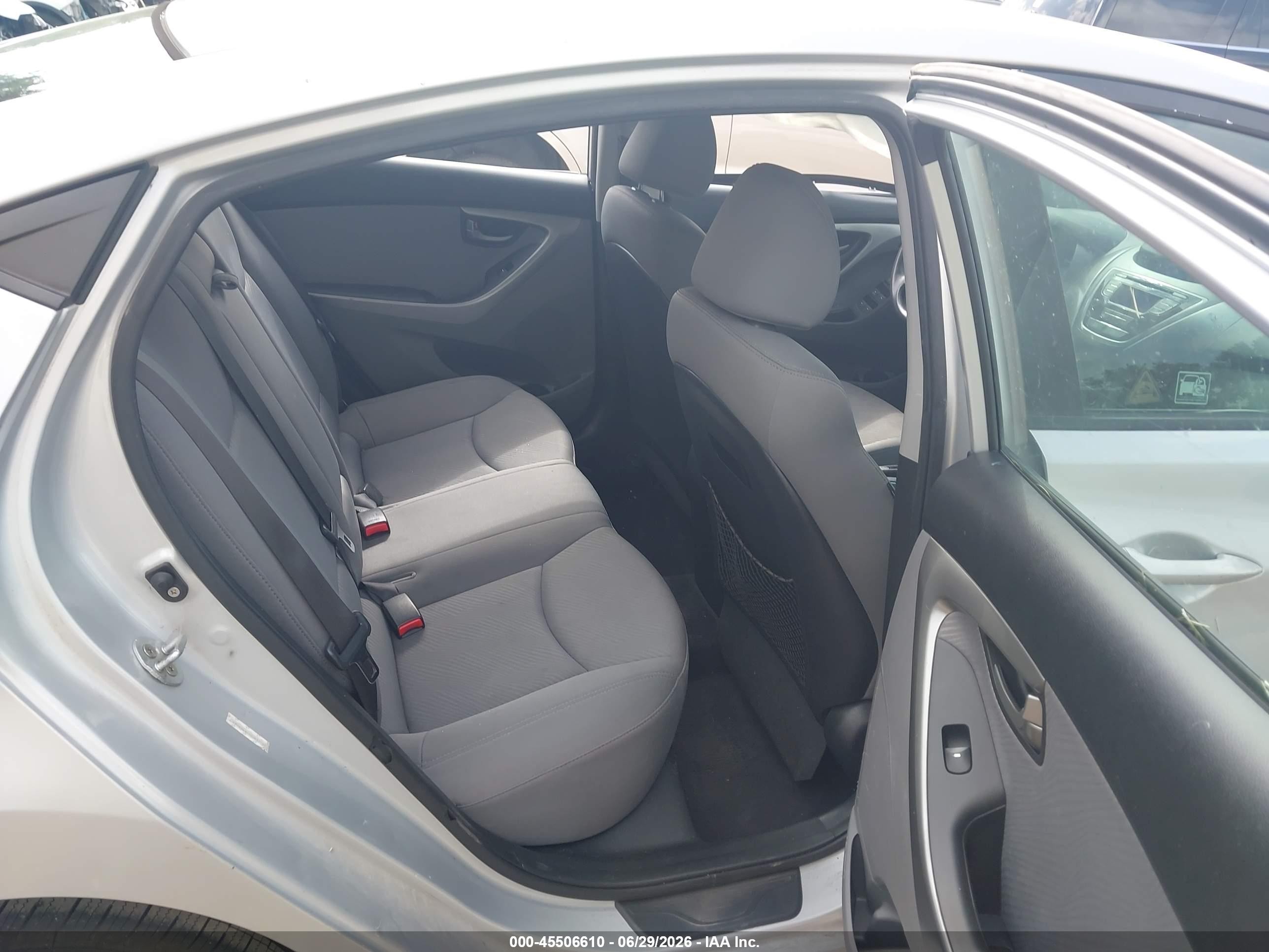 2013 Hyundai Elantra Gls Gray vin: KMHDH4AEXDU837151