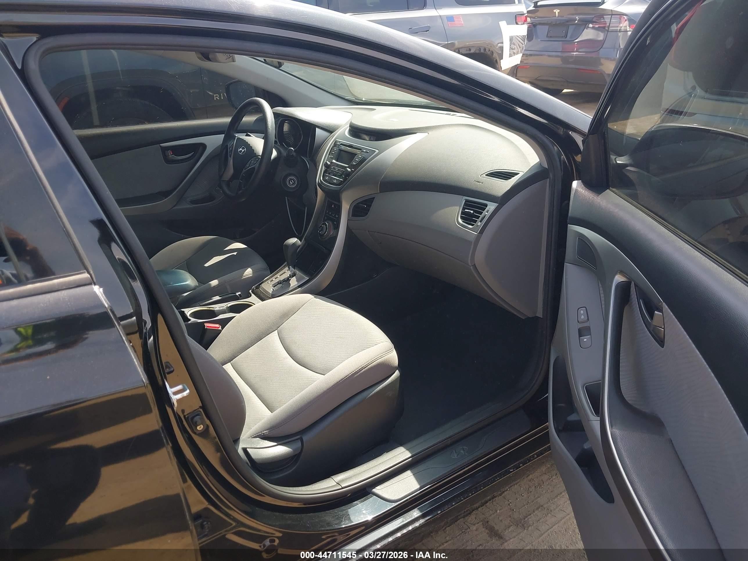 2013 Hyundai Elantra Gls Black vin: KMHDH4AEXDU843824