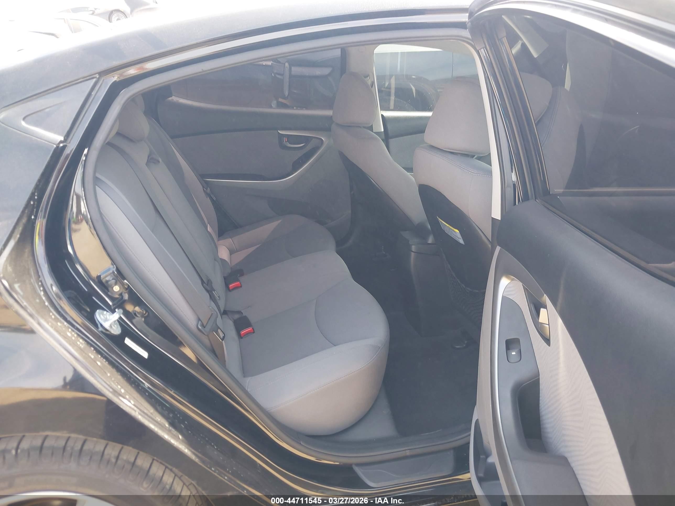 2013 Hyundai Elantra Gls Black vin: KMHDH4AEXDU843824