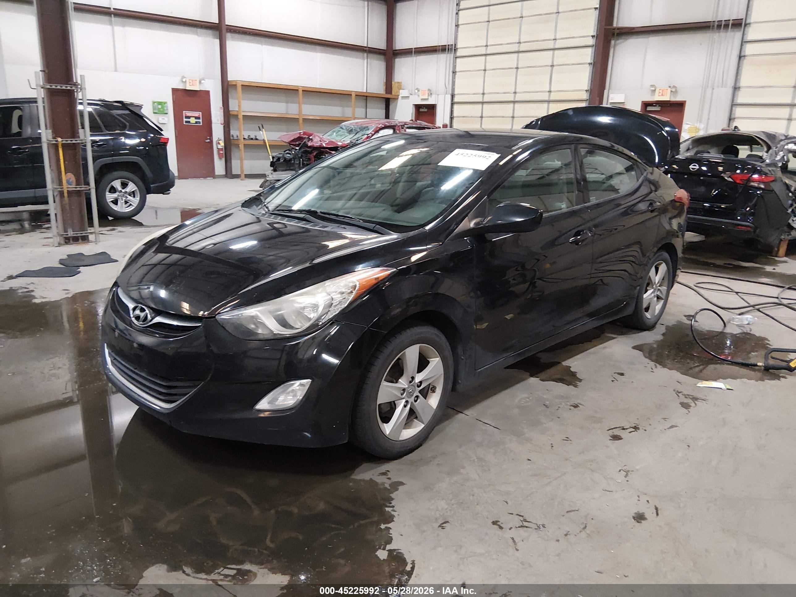 2013 Hyundai Elantra Gls Black vin: KMHDH4AEXDU889783