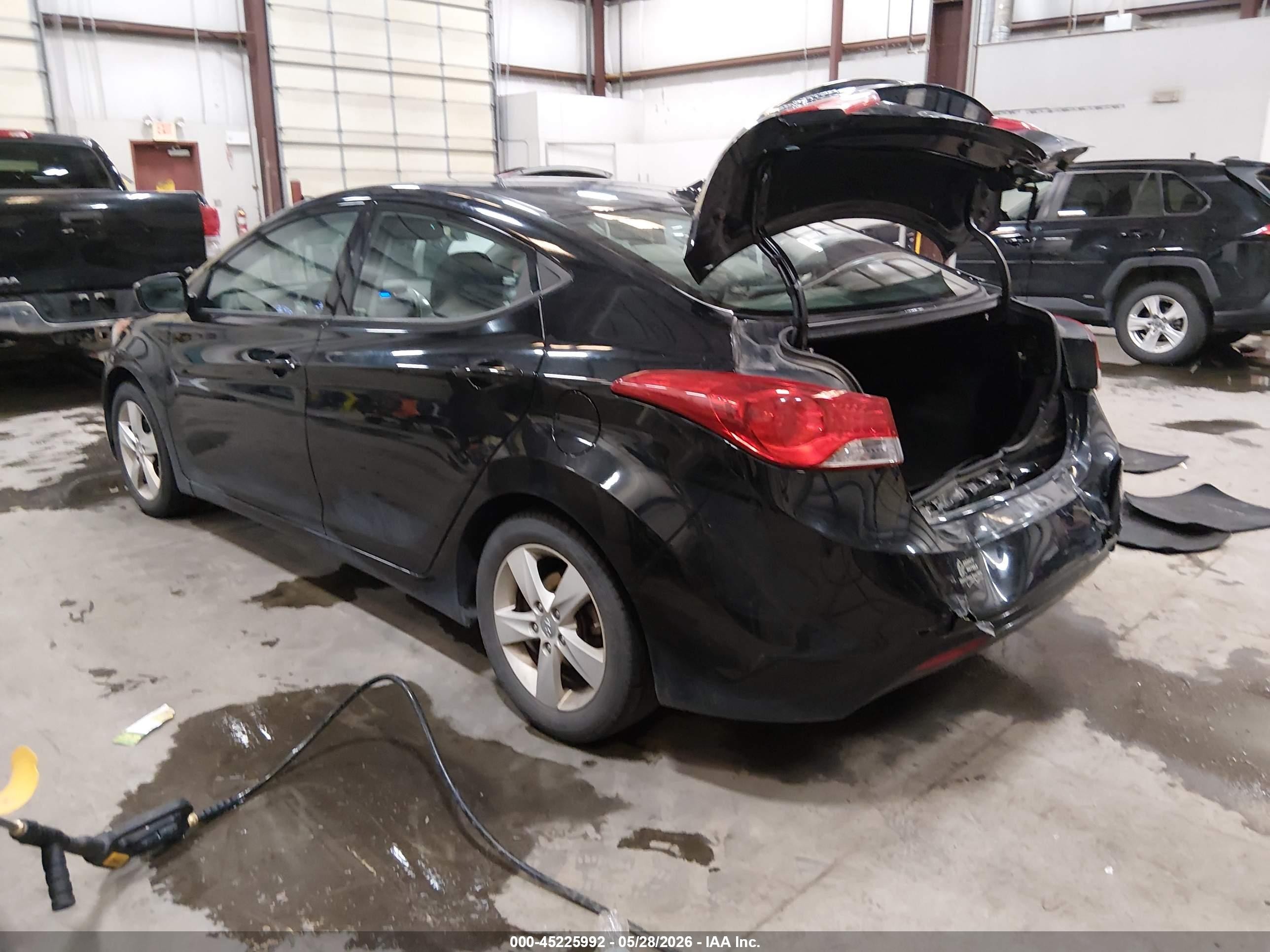 2013 Hyundai Elantra Gls Black vin: KMHDH4AEXDU889783