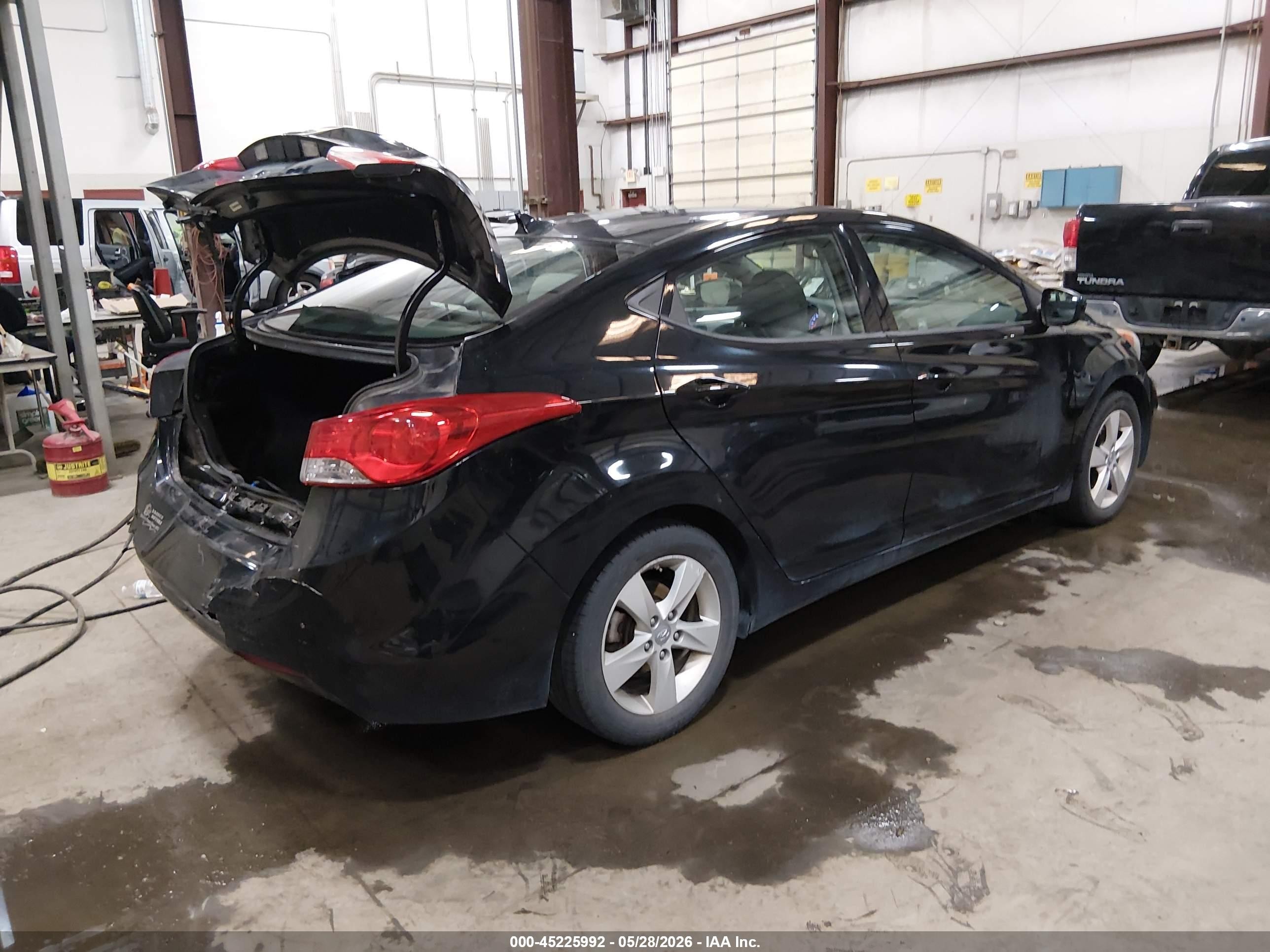 2013 Hyundai Elantra Gls Black vin: KMHDH4AEXDU889783
