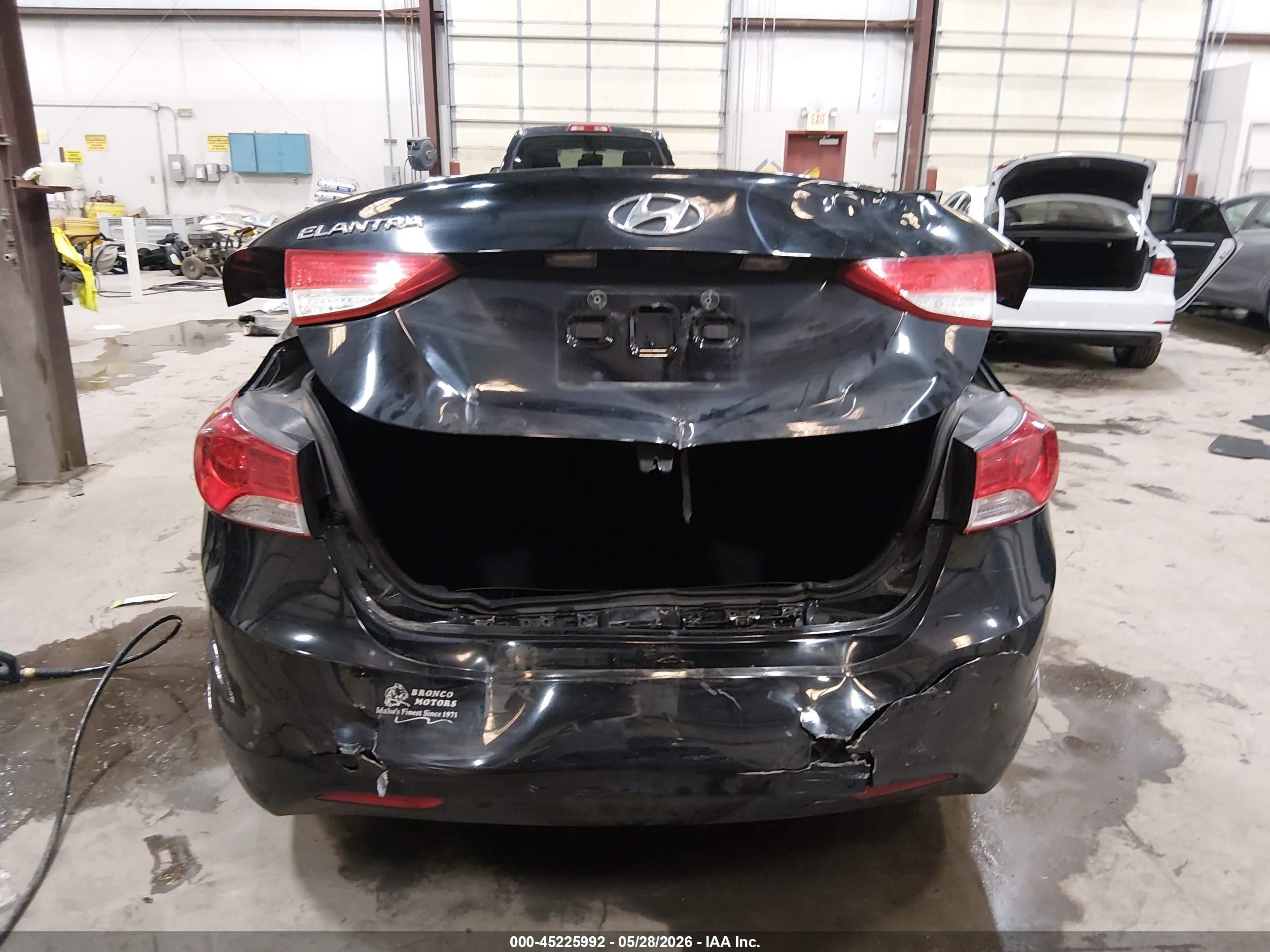 2013 Hyundai Elantra Gls Black vin: KMHDH4AEXDU889783