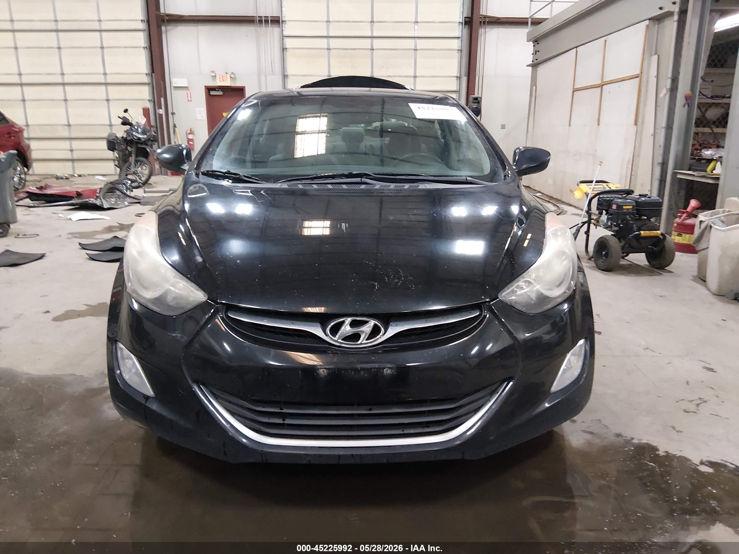 2013 Hyundai Elantra Gls Black vin: KMHDH4AEXDU889783