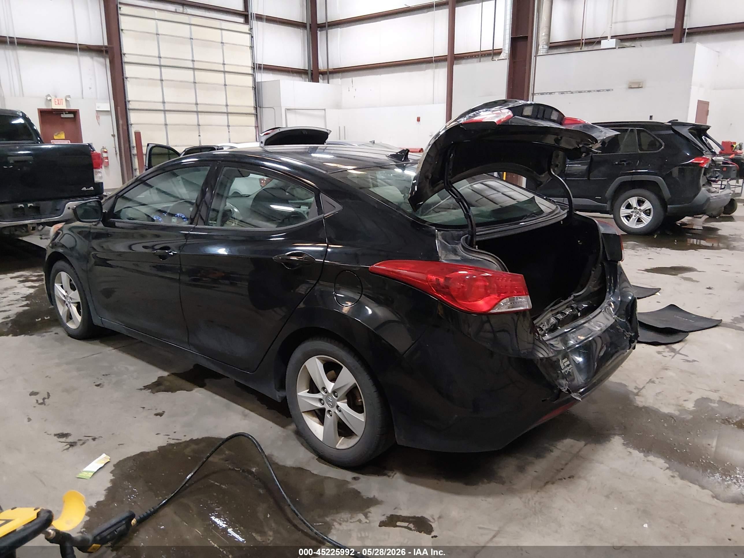 2013 Hyundai Elantra Gls Black vin: KMHDH4AEXDU889783