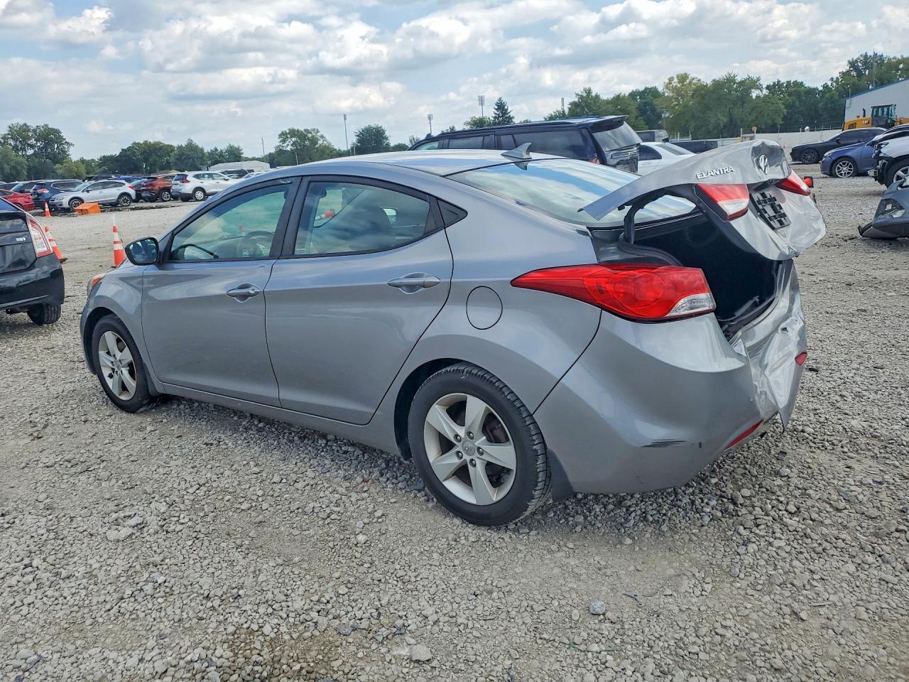 2013 Hyundai Elantra Gls Gray vin: KMHDH4AEXDU895518