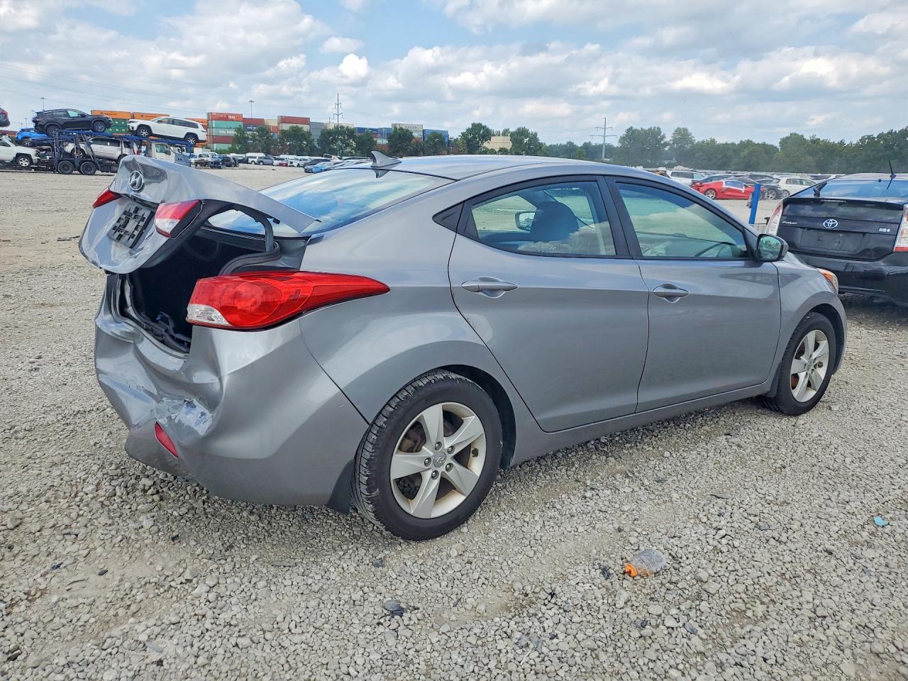 2013 Hyundai Elantra Gls Gray vin: KMHDH4AEXDU895518