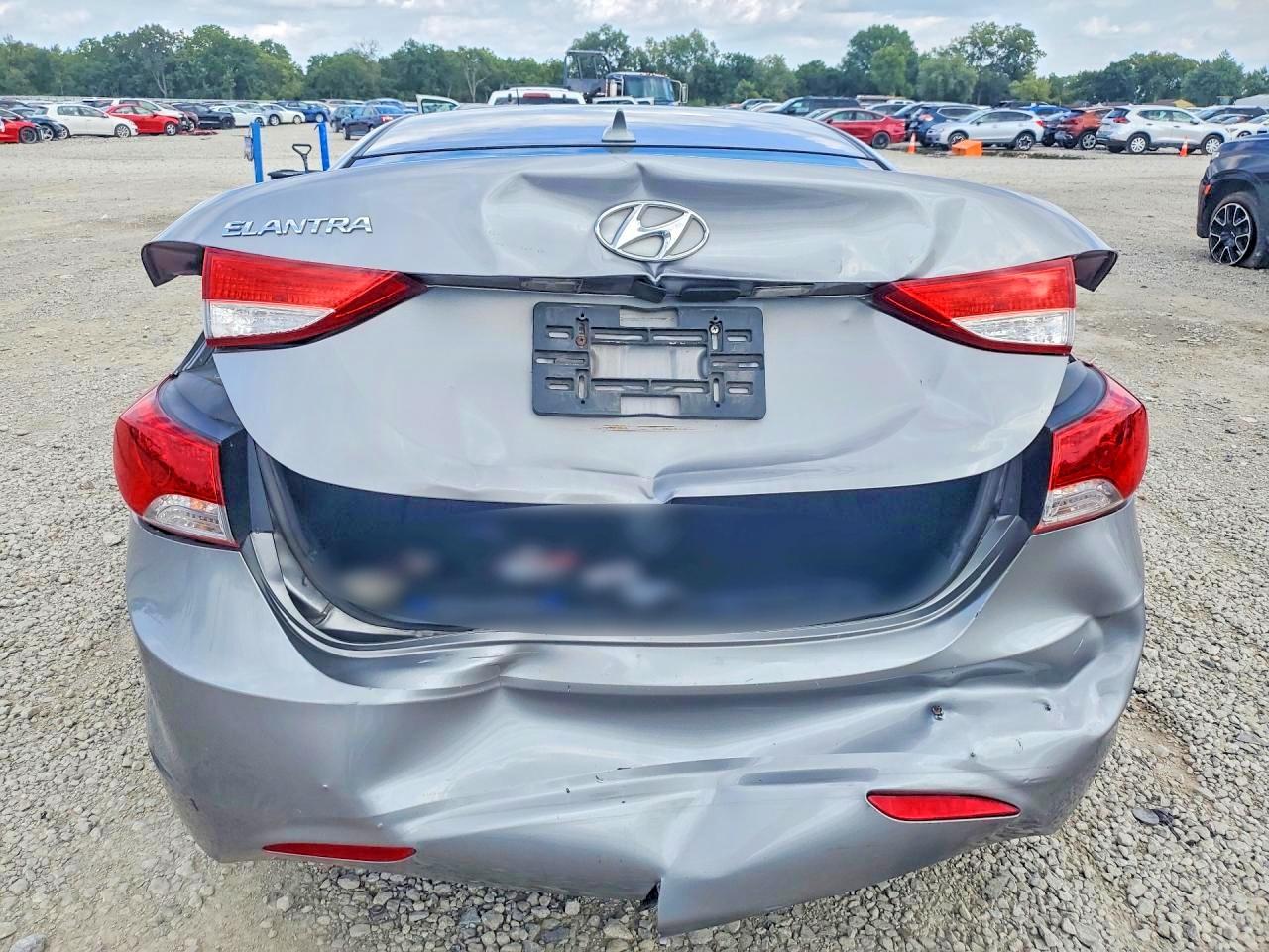 2013 Hyundai Elantra Gls Gray vin: KMHDH4AEXDU895518