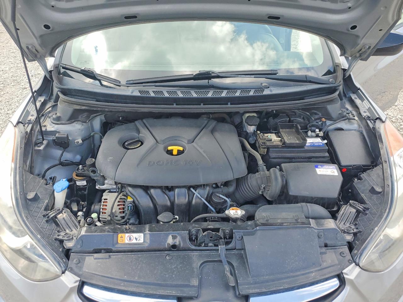 2013 Hyundai Elantra Gls Gray vin: KMHDH4AEXDU895518