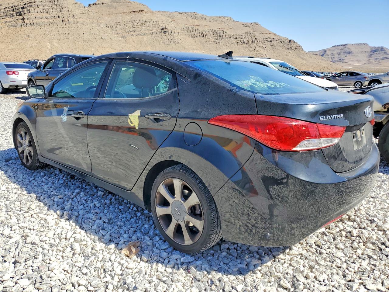 2013 Hyundai Elantra Limited Black vin: KMHDH4AEXDU914696