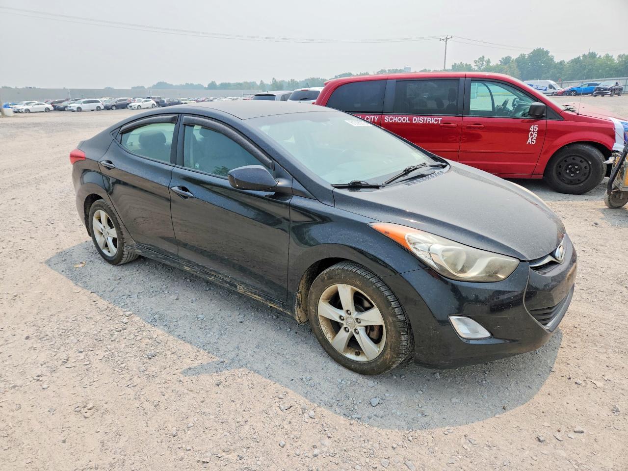 2013 Hyundai Elantra Gls Black vin: KMHDH4AEXDU923642