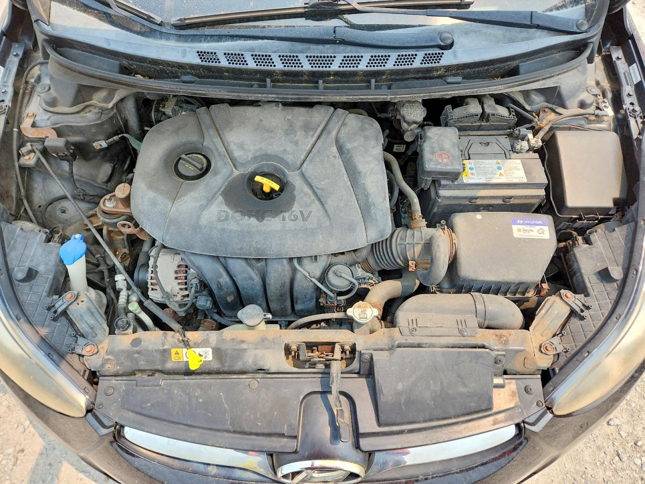2013 Hyundai Elantra Gls Black vin: KMHDH4AEXDU923642