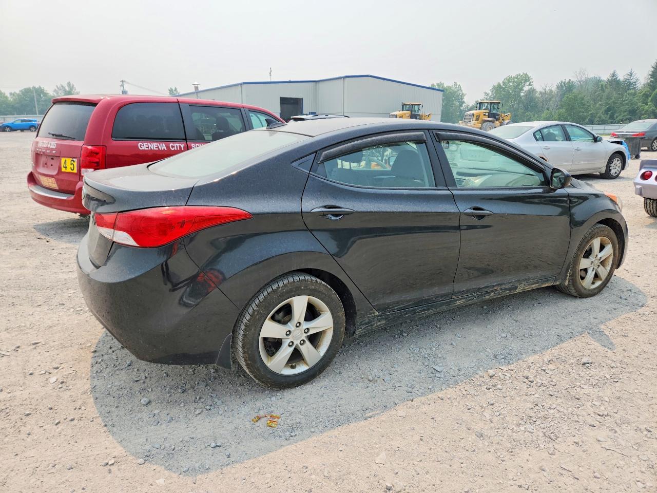 2013 Hyundai Elantra Gls Black vin: KMHDH4AEXDU923642
