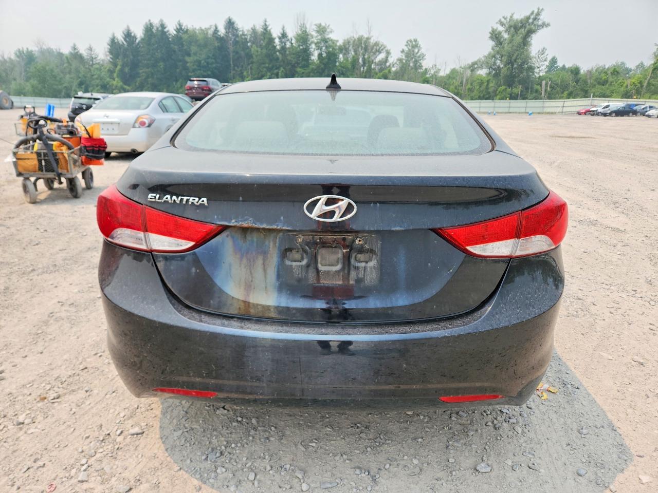 2013 Hyundai Elantra Gls Black vin: KMHDH4AEXDU923642