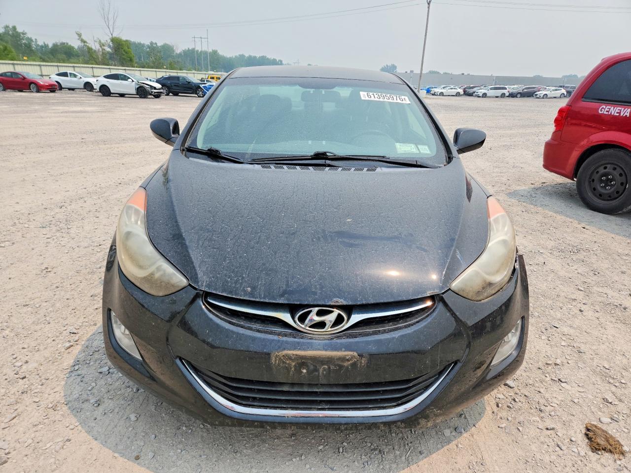 2013 Hyundai Elantra Gls Black vin: KMHDH4AEXDU923642