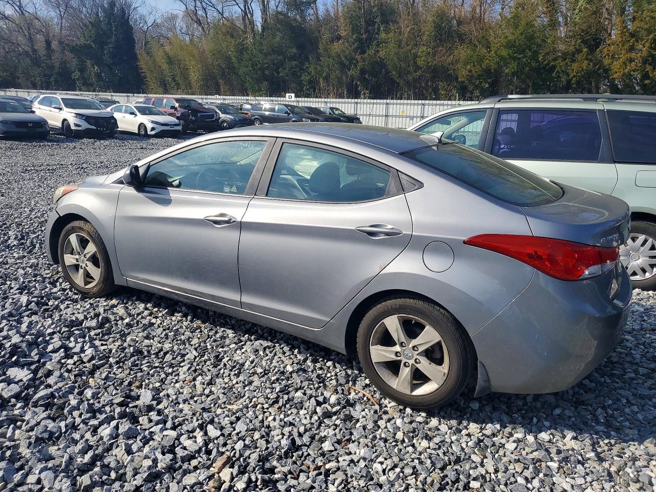 2013 Hyundai Elantra Gls Gray vin: KMHDH4AEXDU928047