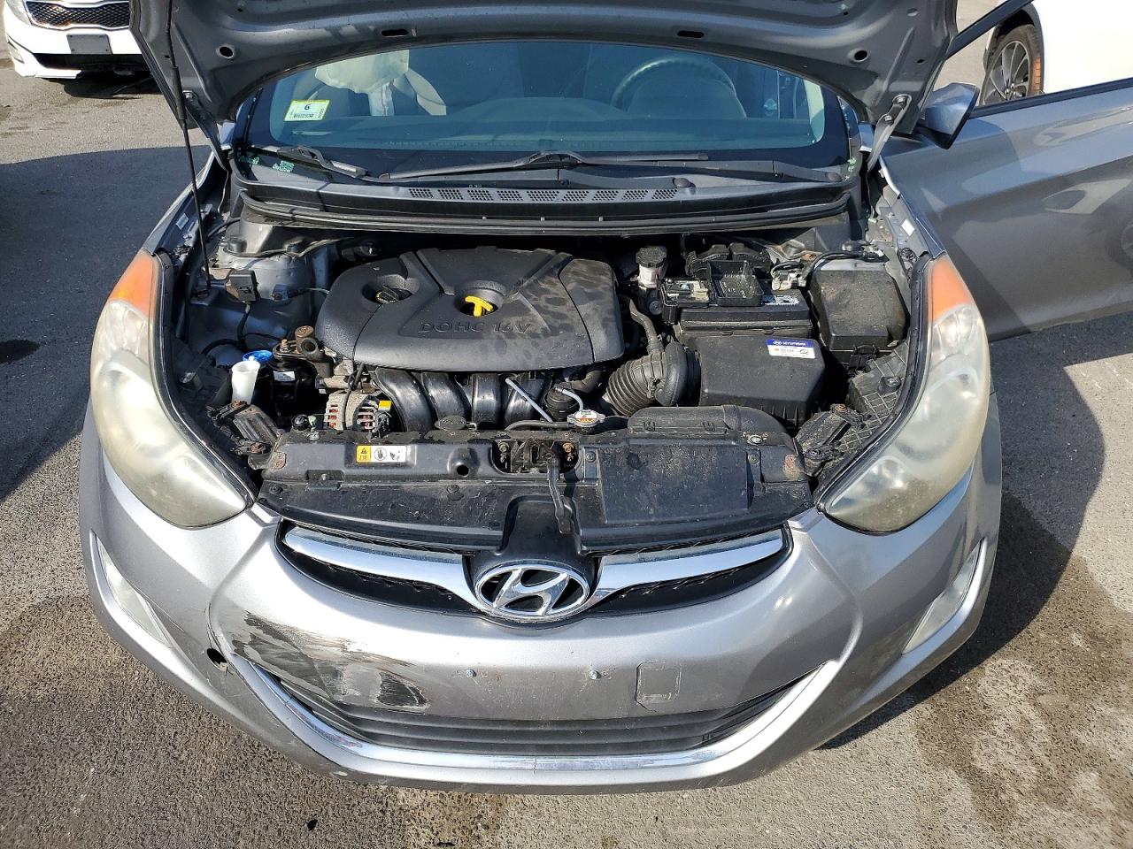 2013 Hyundai Elantra Gls Gray vin: KMHDH4AEXDU928047