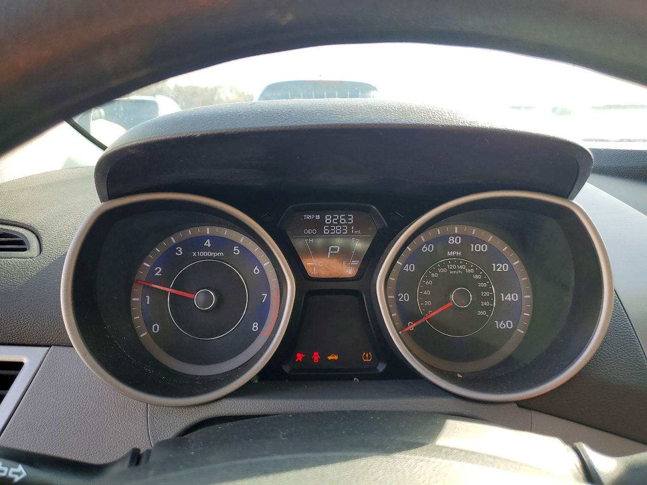 2013 Hyundai Elantra Gls Gray vin: KMHDH4AEXDU928047