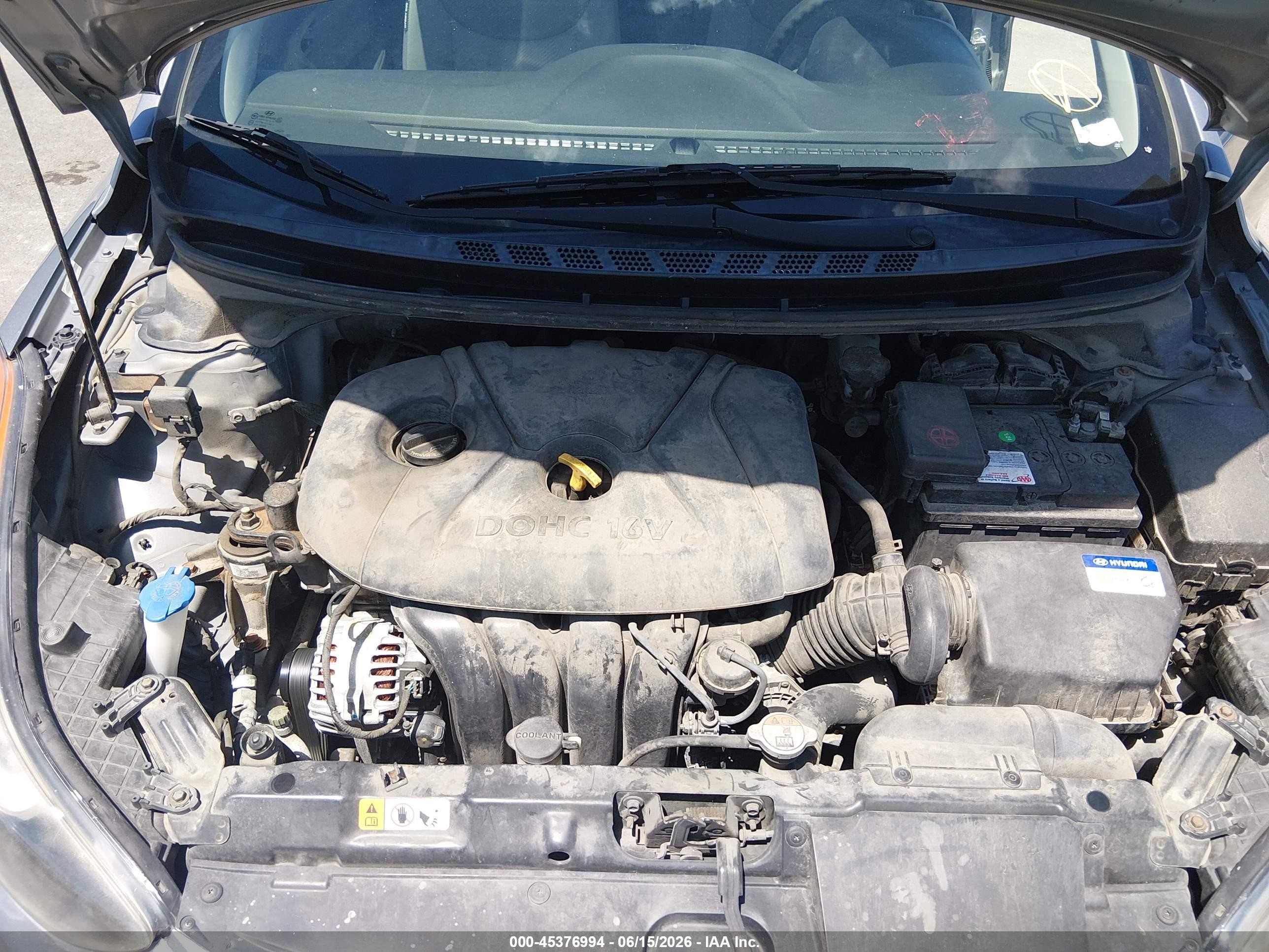 2013 Hyundai Elantra Gls Silver vin: KMHDH4AEXDU942093