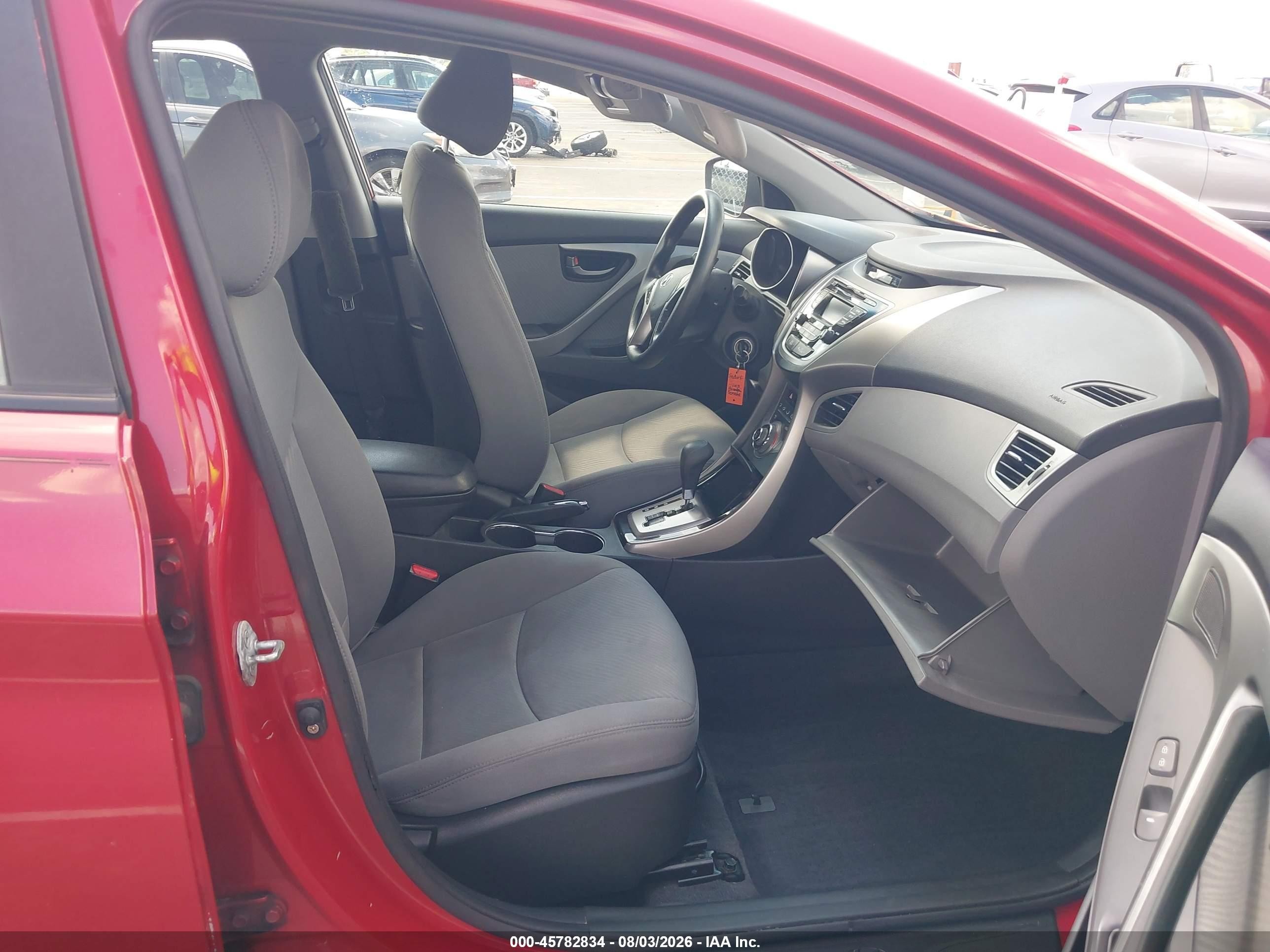 2013 Hyundai Elantra Gls Red vin: KMHDH4AEXDU942613