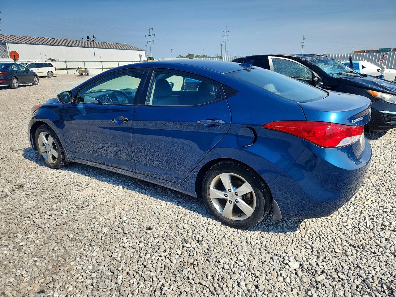 2013 Hyundai Elantra Gls Blue vin: KMHDH4AEXDU973151
