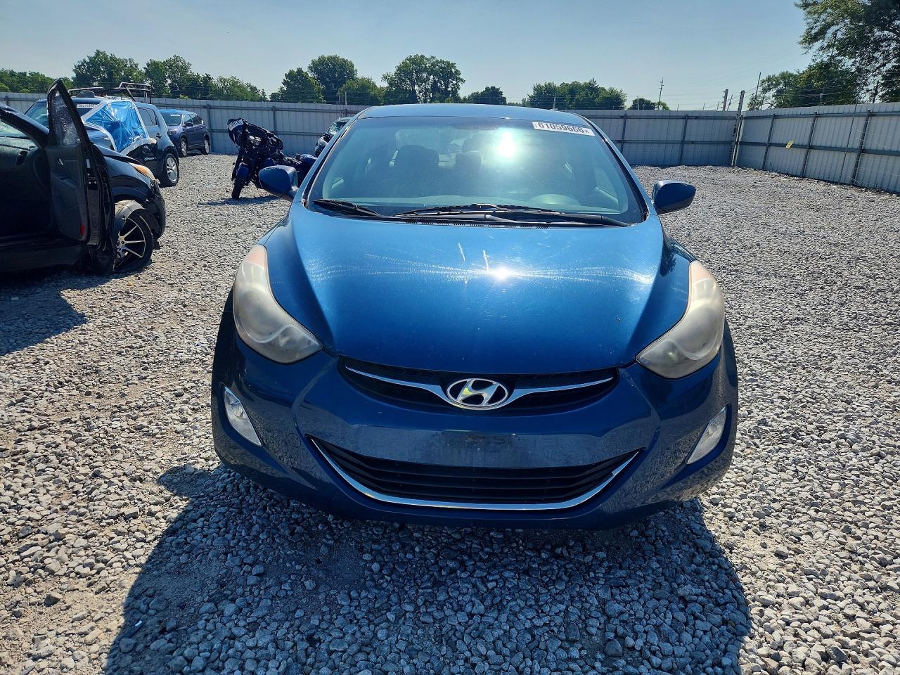 2013 Hyundai Elantra Gls Blue vin: KMHDH4AEXDU973151