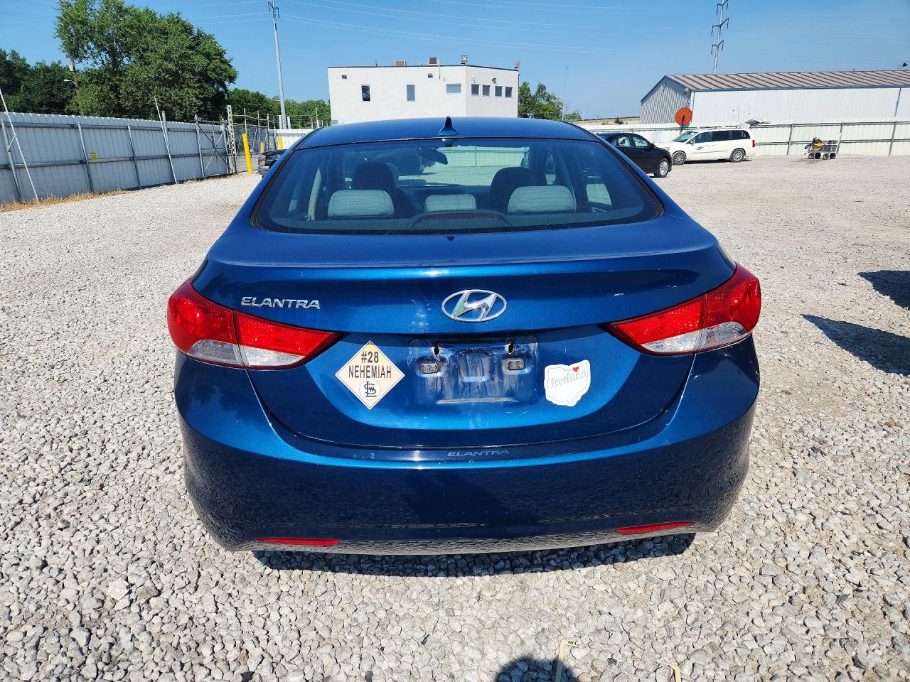 2013 Hyundai Elantra Gls Blue vin: KMHDH4AEXDU973151