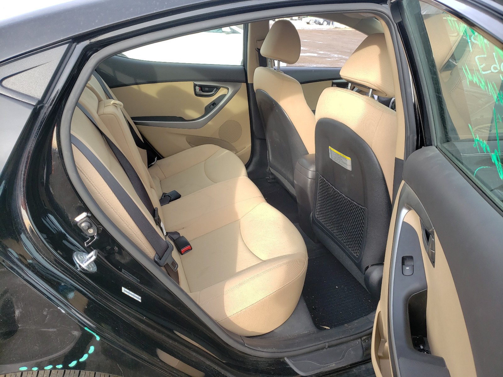 2013 Hyundai Elantra Gls Black vin: KMHDH4AEXDU983646