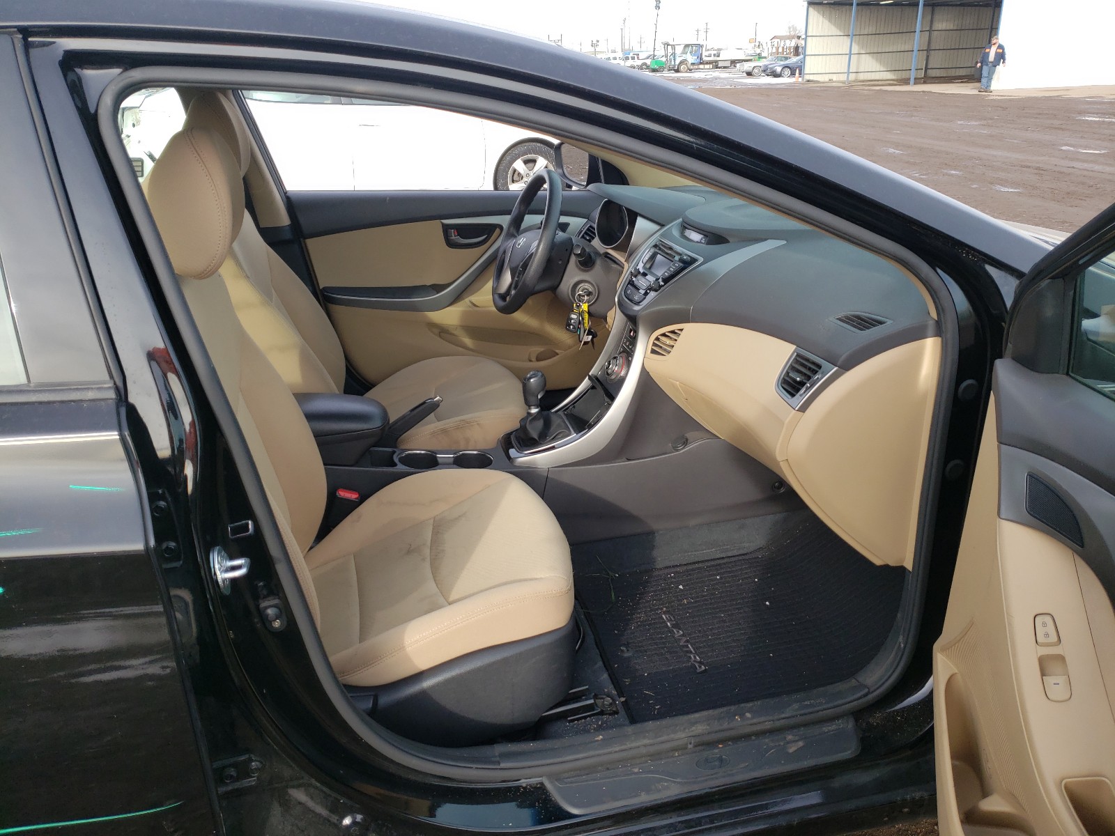 2013 Hyundai Elantra Gls Black vin: KMHDH4AEXDU983646
