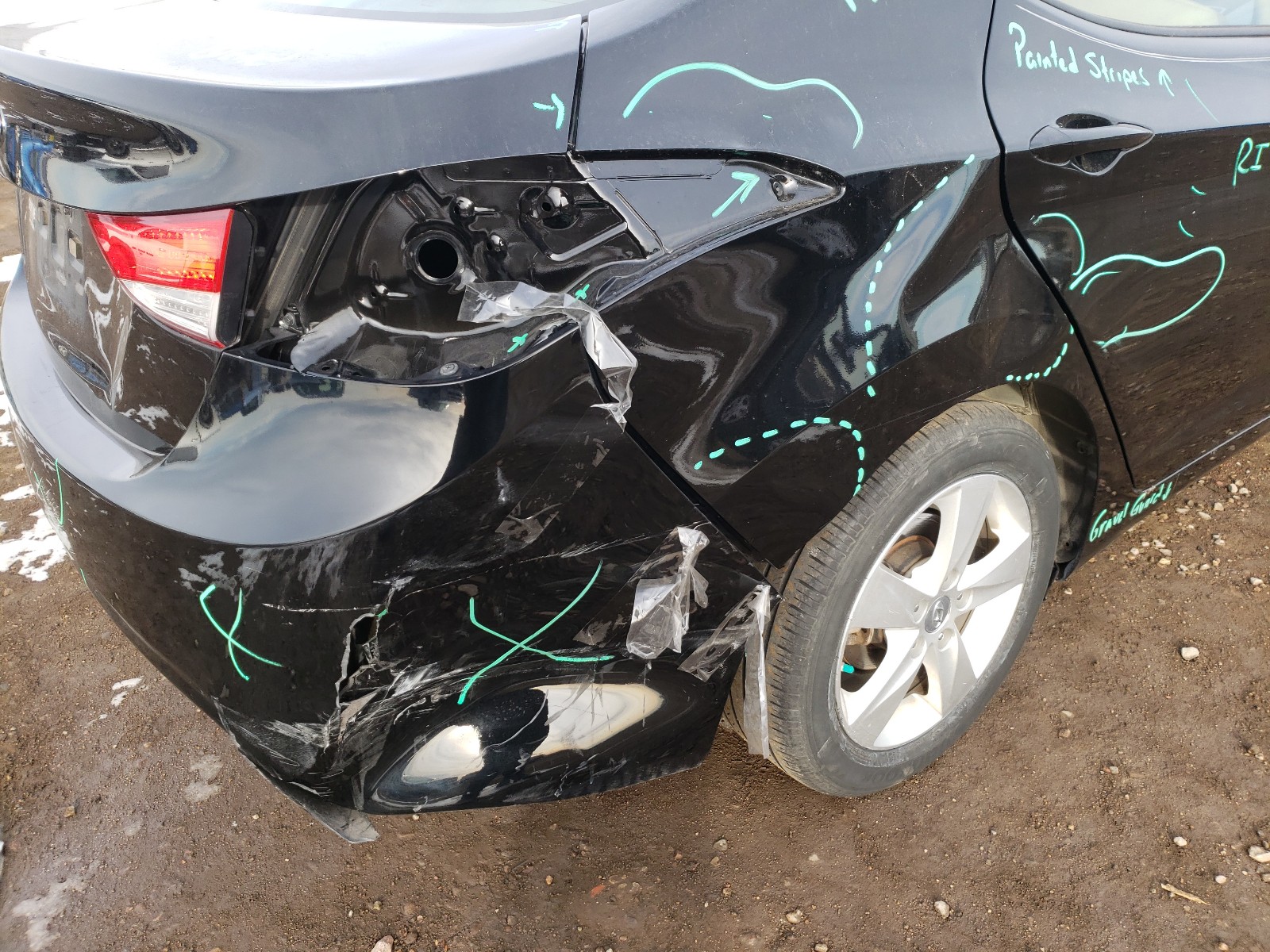 2013 Hyundai Elantra Gls Black vin: KMHDH4AEXDU983646
