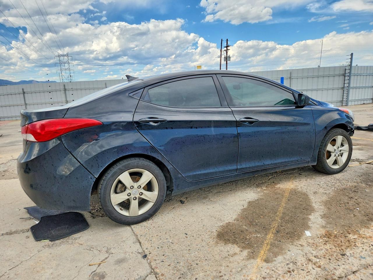 2013 Hyundai Elantra Gls Черный vin: KMHDH4AEXDU983646