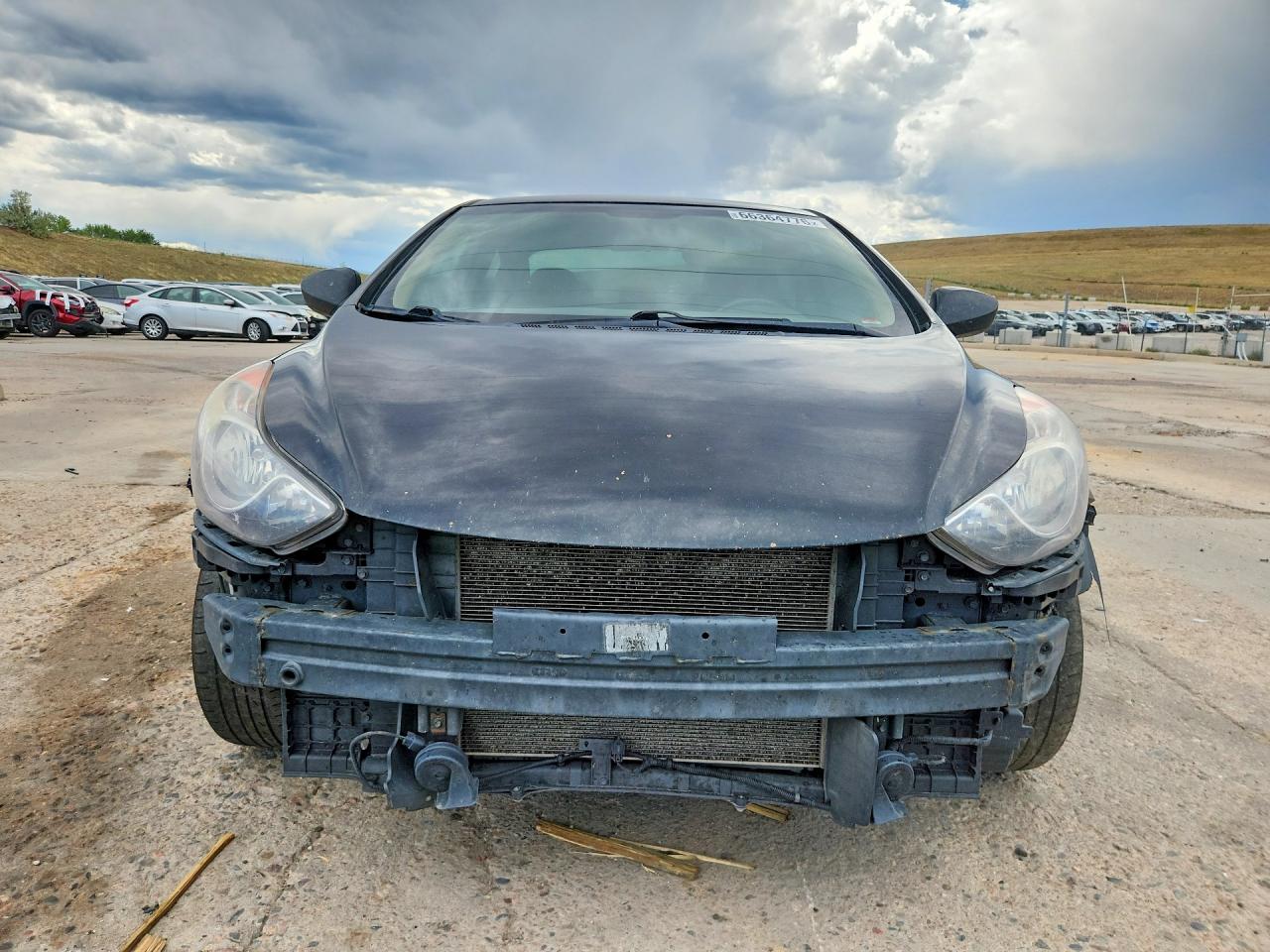 2013 Hyundai Elantra Gls Черный vin: KMHDH4AEXDU983646