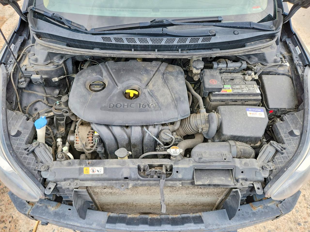 2013 Hyundai Elantra Gls Черный vin: KMHDH4AEXDU983646