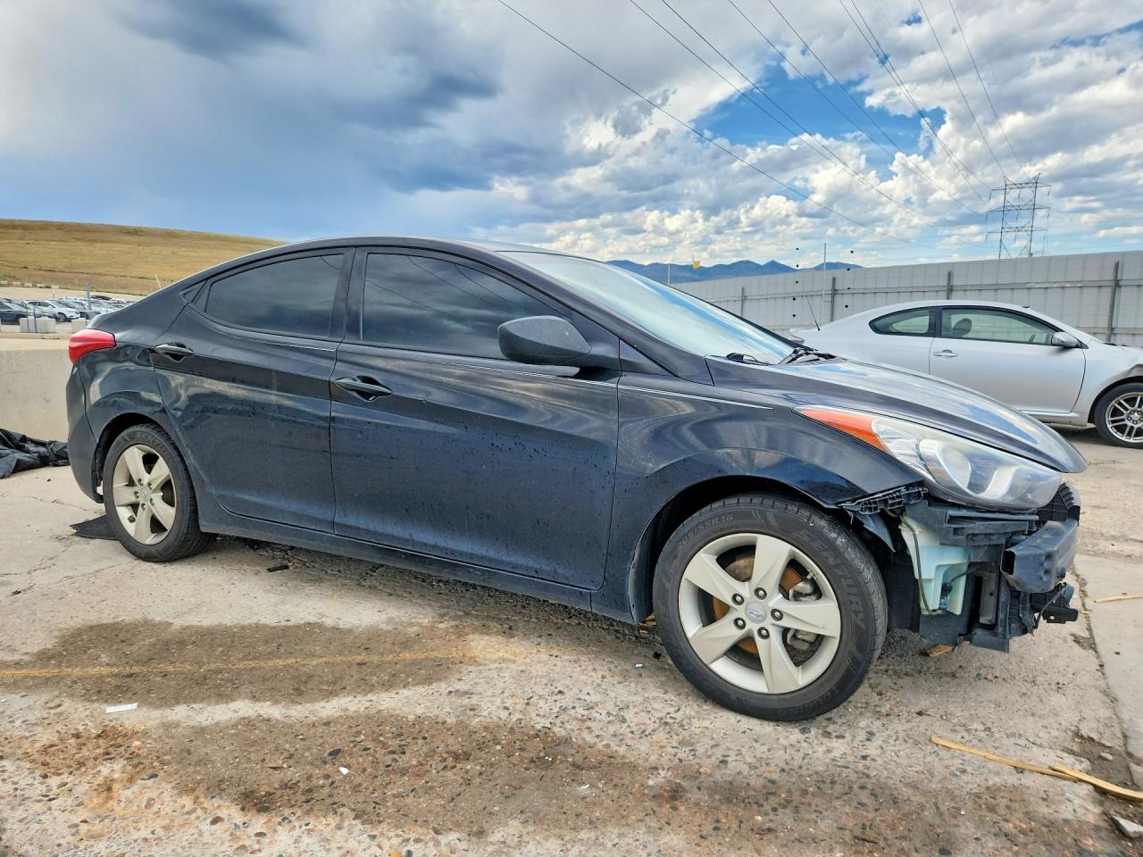 2013 Hyundai Elantra Gls Черный vin: KMHDH4AEXDU983646