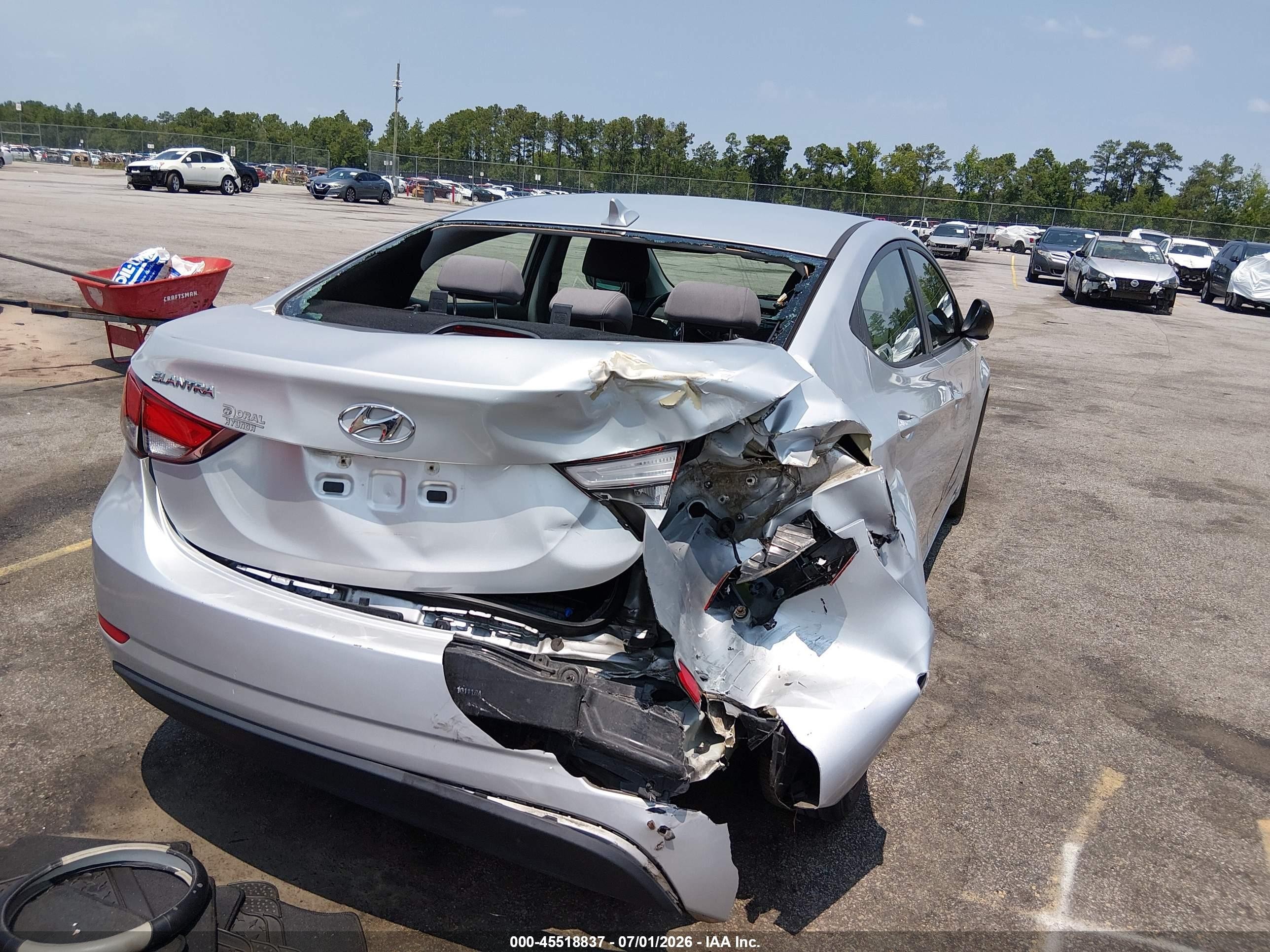 2014 Hyundai Elantra Se Silver vin: KMHDH4AEXEU038746