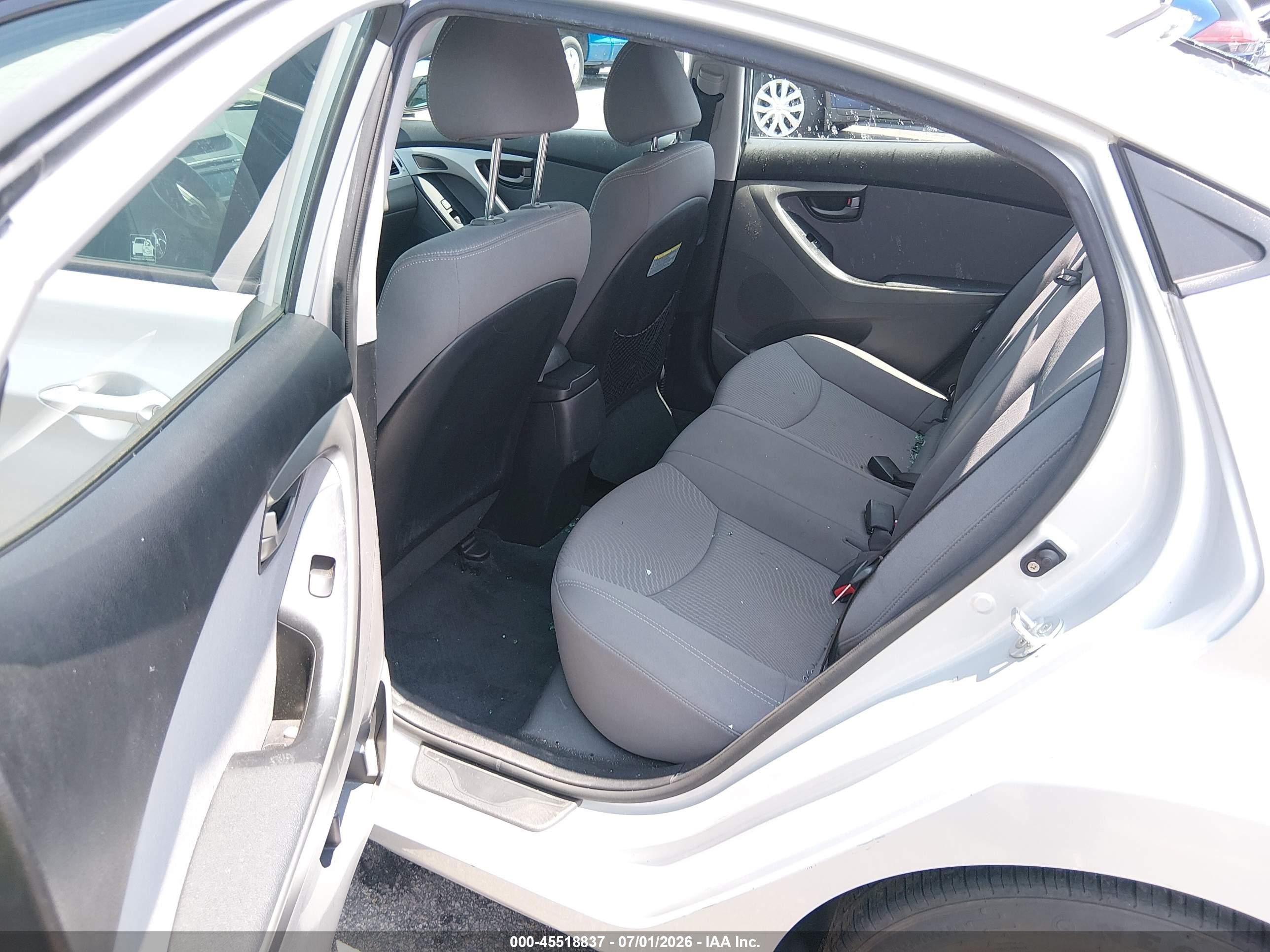 2014 Hyundai Elantra Se Silver vin: KMHDH4AEXEU038746