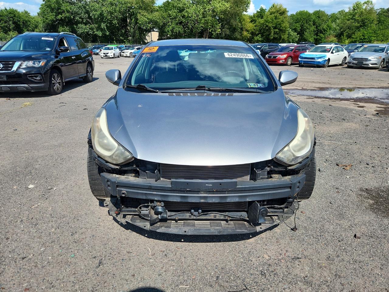 2014 Hyundai Elantra Se Silver vin: KMHDH4AEXEU048080