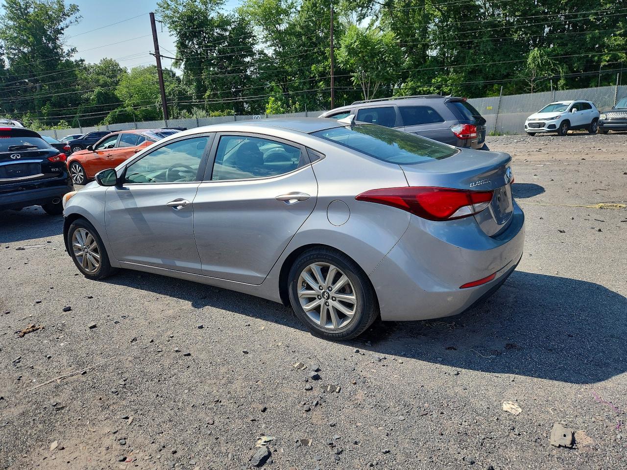 2014 Hyundai Elantra Se Silver vin: KMHDH4AEXEU048080
