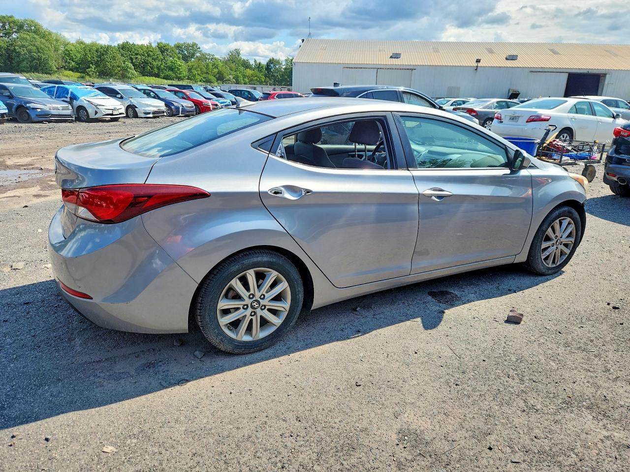 2014 Hyundai Elantra Se Silver vin: KMHDH4AEXEU048080