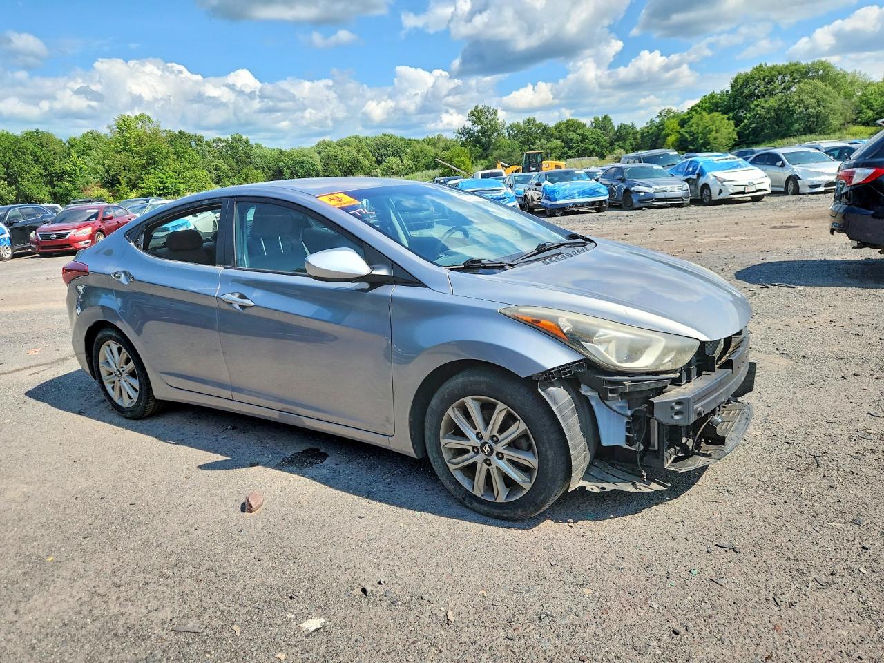 2014 Hyundai Elantra Se Silver vin: KMHDH4AEXEU048080