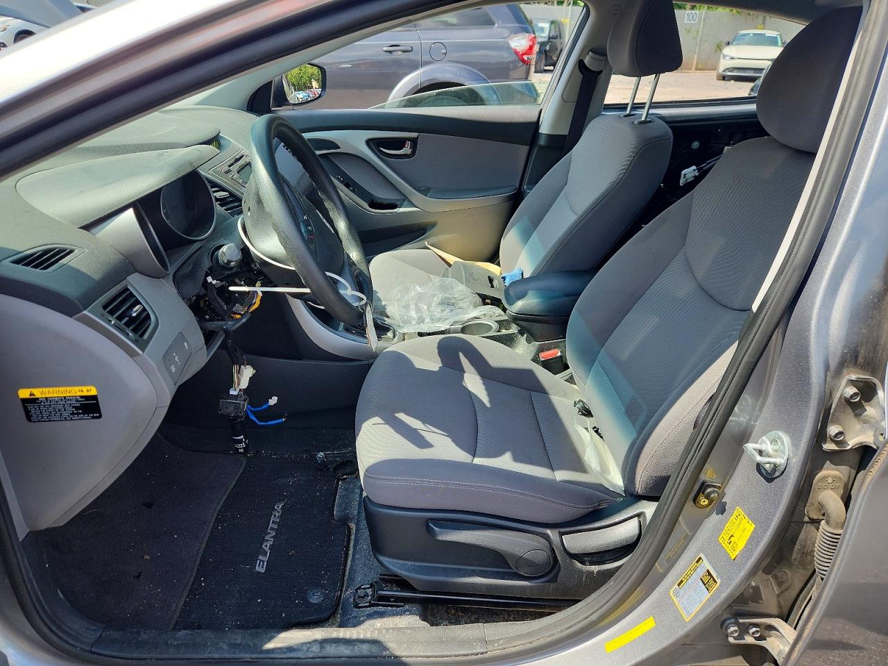 2014 Hyundai Elantra Se Silver vin: KMHDH4AEXEU048080