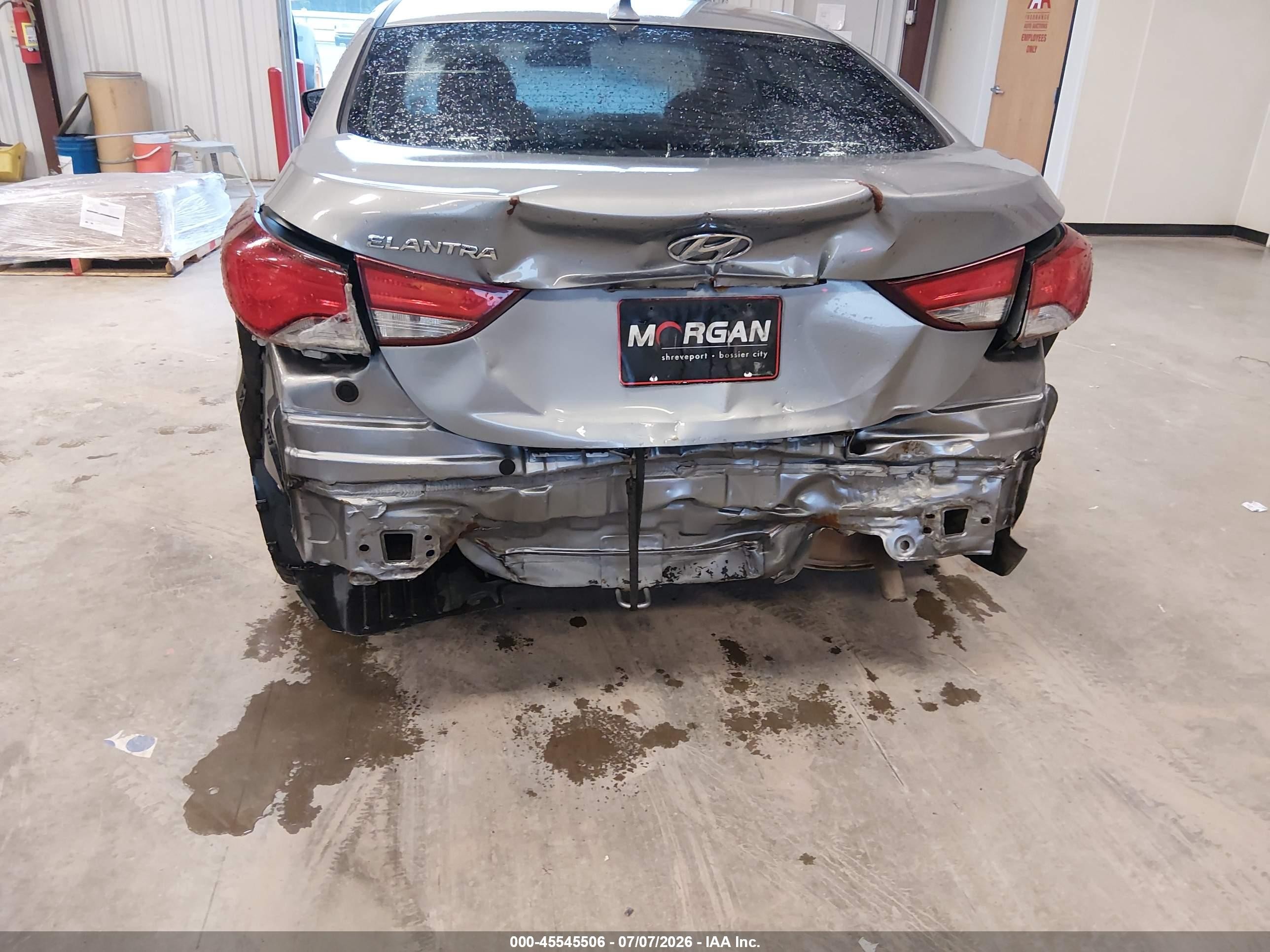 2014 Hyundai Elantra Se Gray vin: KMHDH4AEXEU065963