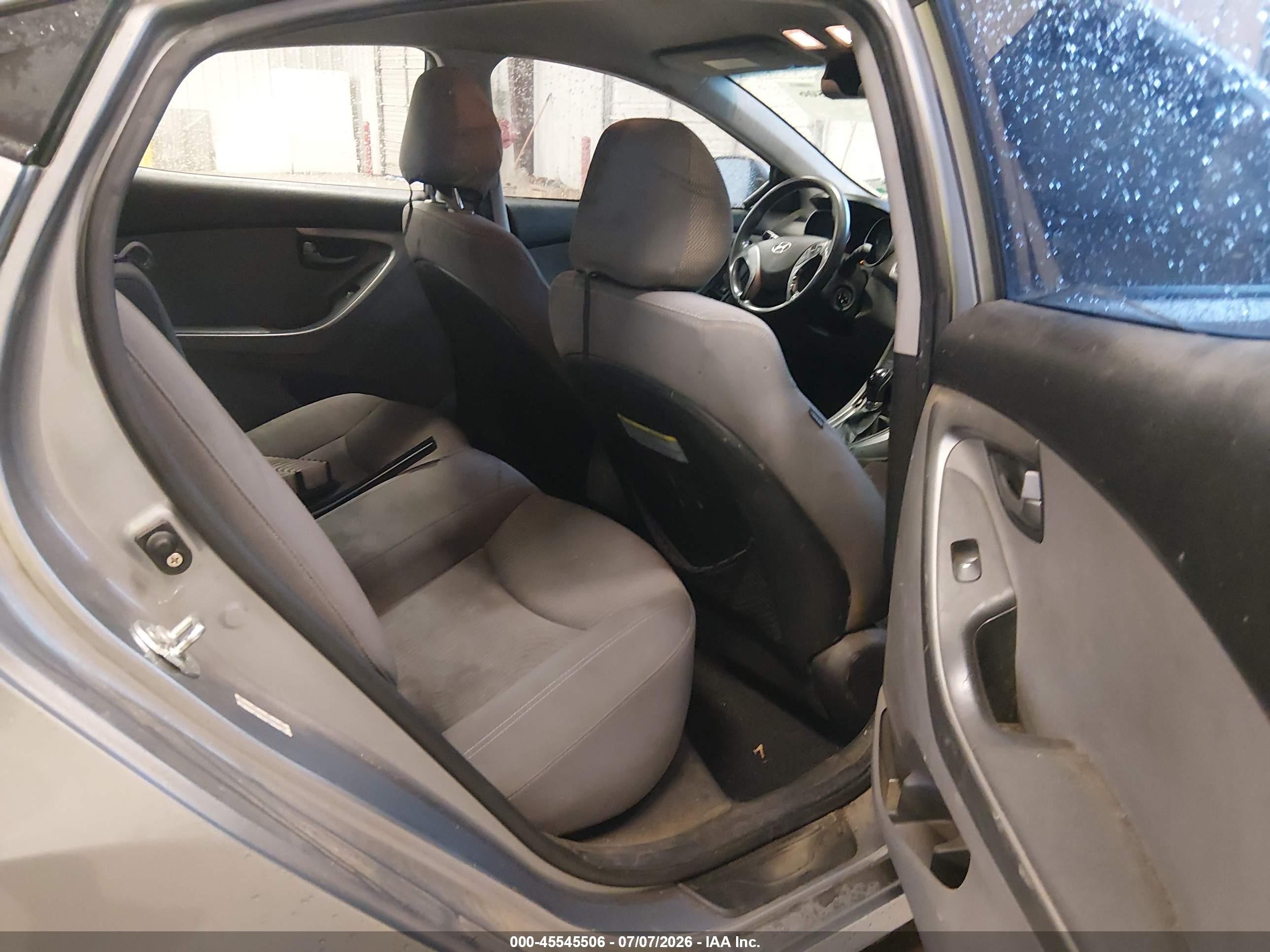 2014 Hyundai Elantra Se Gray vin: KMHDH4AEXEU065963