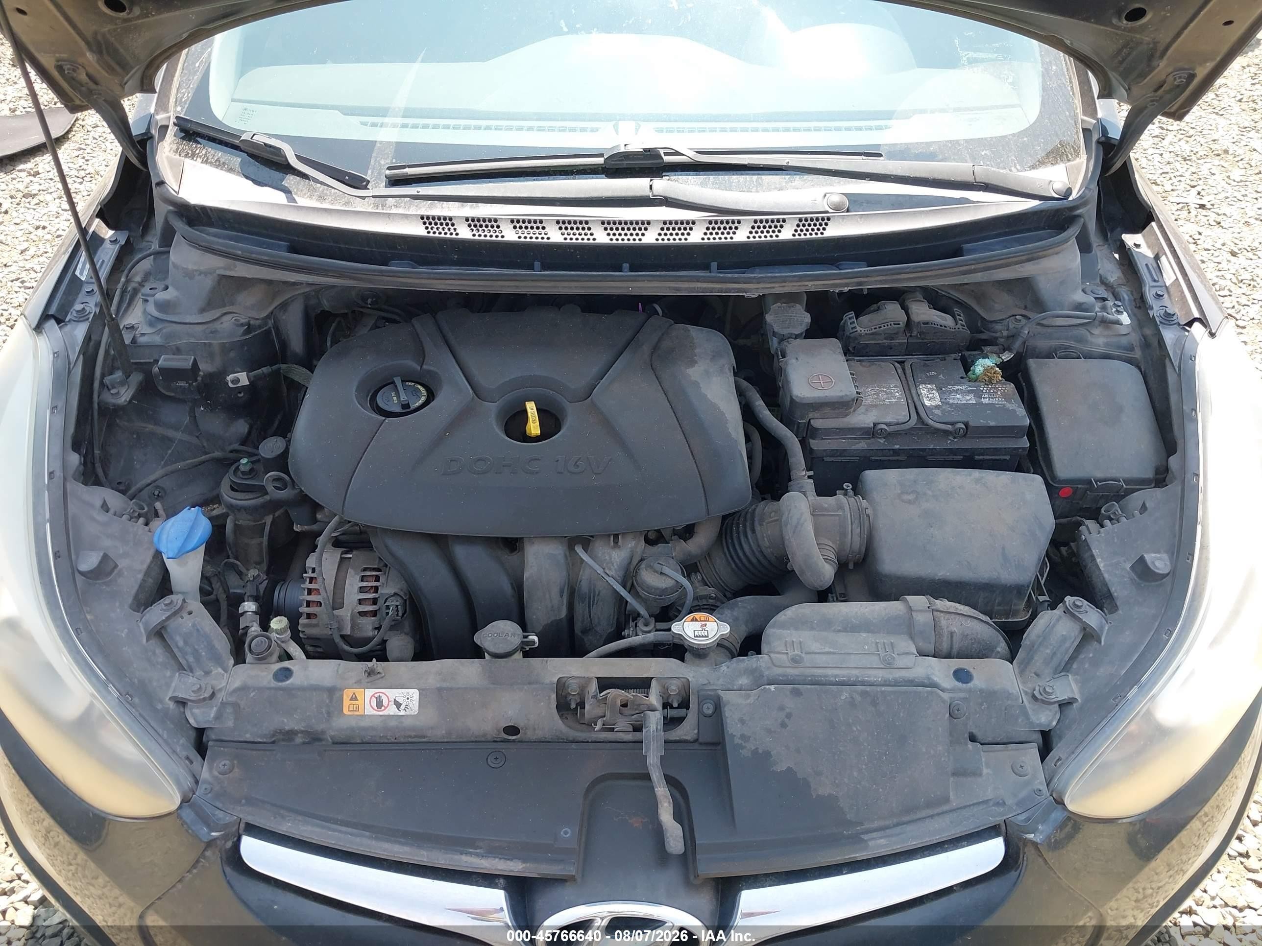 2014 Hyundai Elantra Se Black vin: KMHDH4AEXEU074646