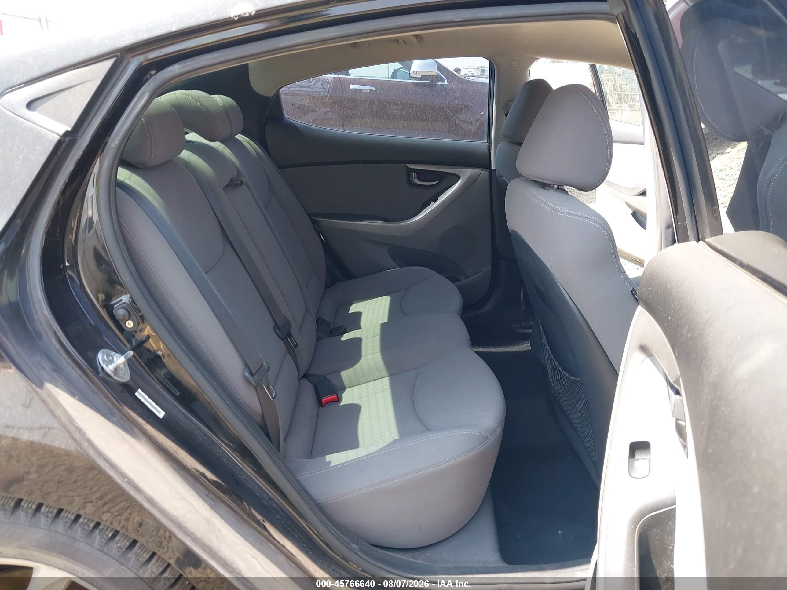 2014 Hyundai Elantra Se Black vin: KMHDH4AEXEU074646