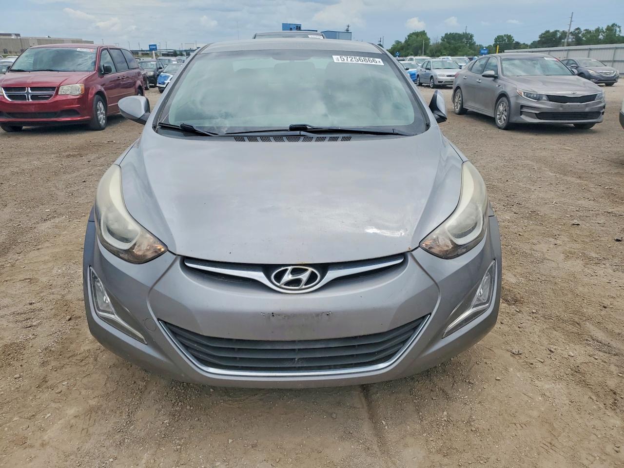 2014 Hyundai Elantra Se Gray vin: KMHDH4AEXEU087669