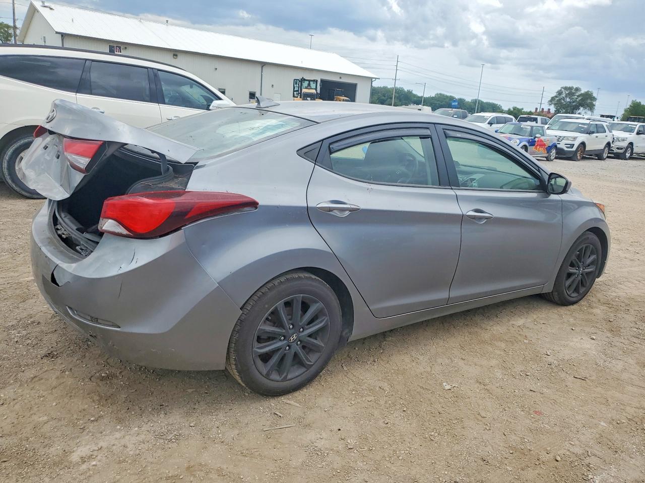 2014 Hyundai Elantra Se Gray vin: KMHDH4AEXEU087669