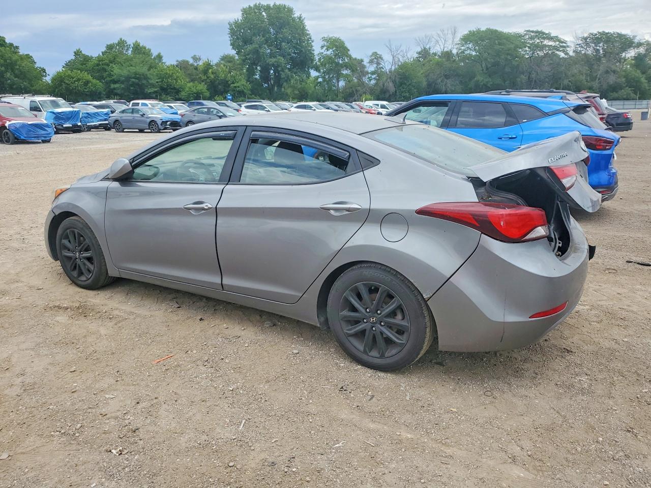 2014 Hyundai Elantra Se Gray vin: KMHDH4AEXEU087669