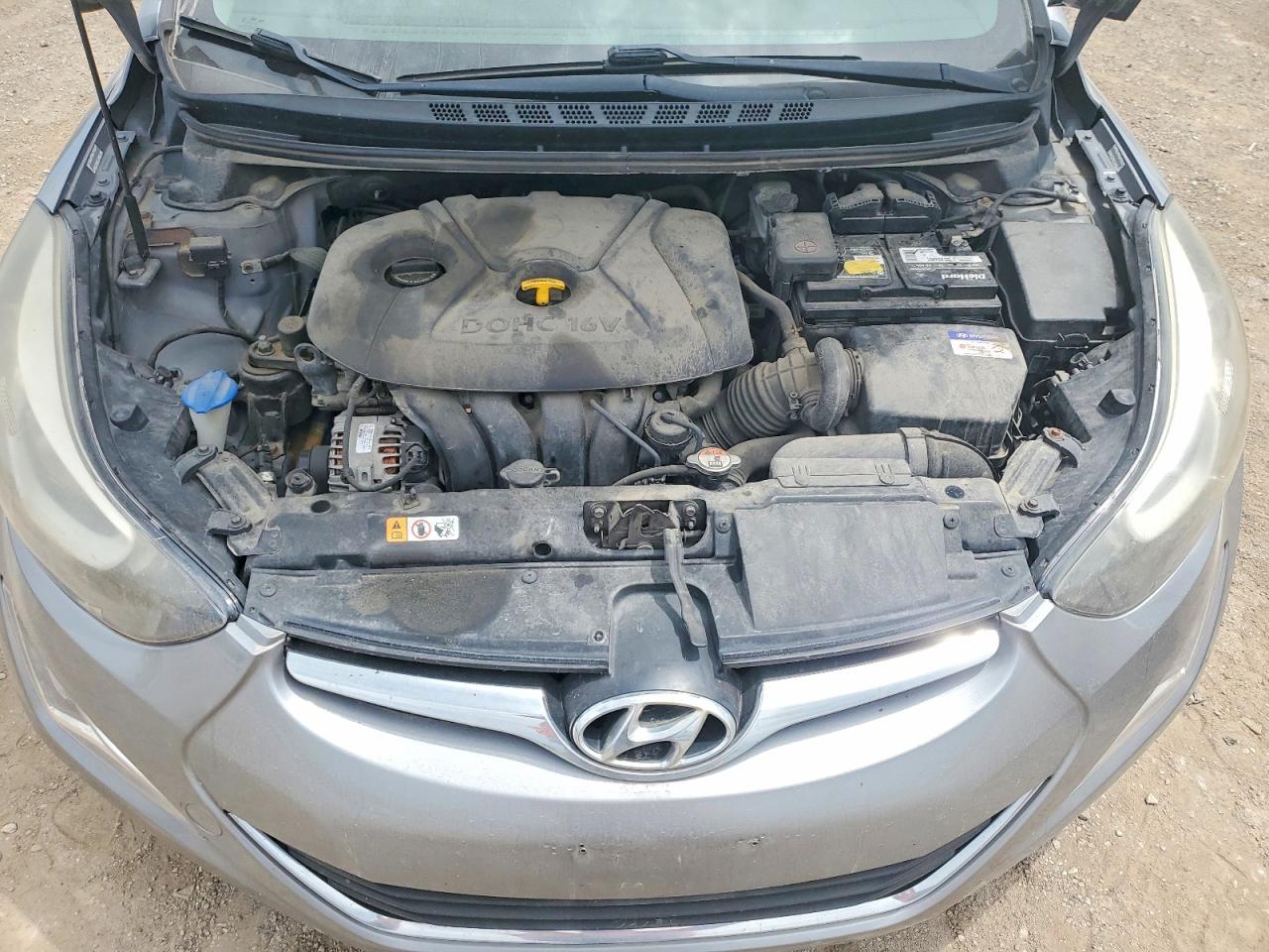 2014 Hyundai Elantra Se Gray vin: KMHDH4AEXEU087669
