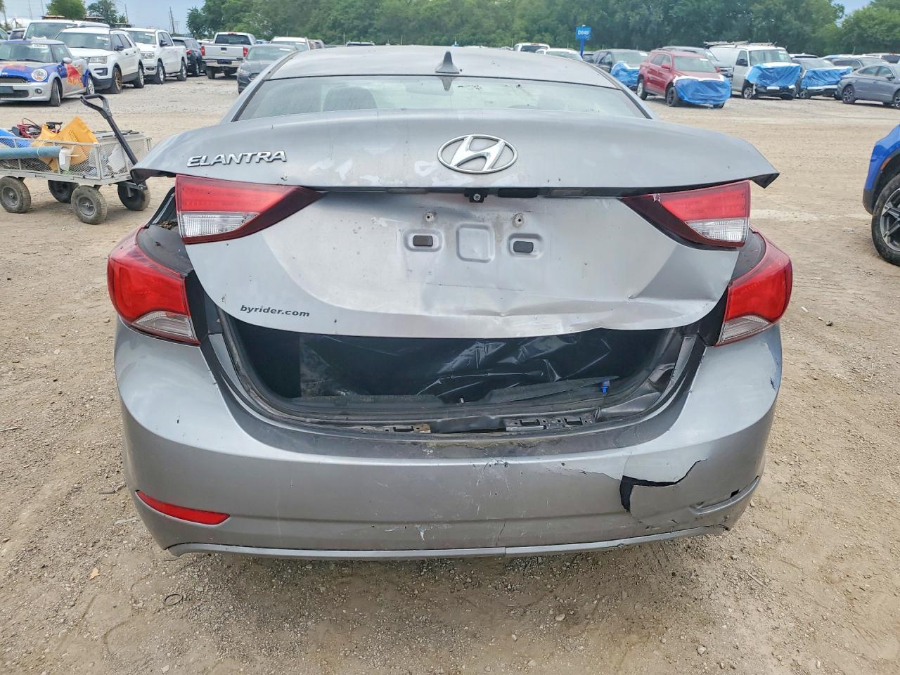 2014 Hyundai Elantra Se Gray vin: KMHDH4AEXEU087669